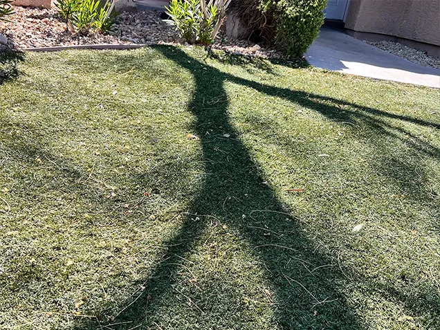 Job 2 before turf cleaning